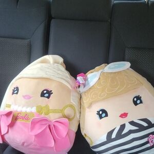 Barbie Pink and Cream Plush Duo